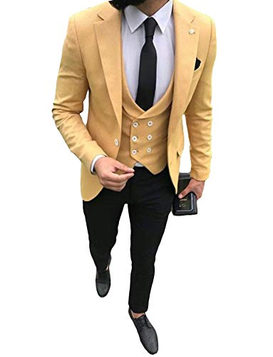 Smoking 3 pièces homme ensemble costume de cérémonie classique