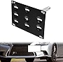 Teng Auto Front Tow Hook License Plate Bracket for Lexus CT200h is is-F GS RC RX LS Black