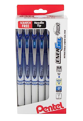 Stylo gel Pentel EnerGel PEARL écriture moyenne 0,7mm haute précision