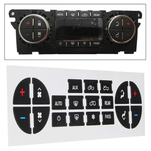 Autocollants boutons tableau de bord Buick Enclave climatisation