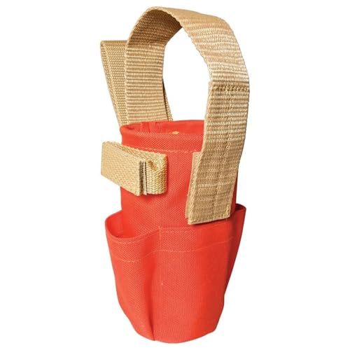 SitePro 21-PC50P Paint Can Holder with Pockets and Belt Loop, Hi-Vis Orange
