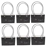 ZUNOXAZ 6 Piezas Bolsa de de Flores Kraft Papel Resistente y Duradero Diseño Elegante para Floristerías Bodas y Decoración