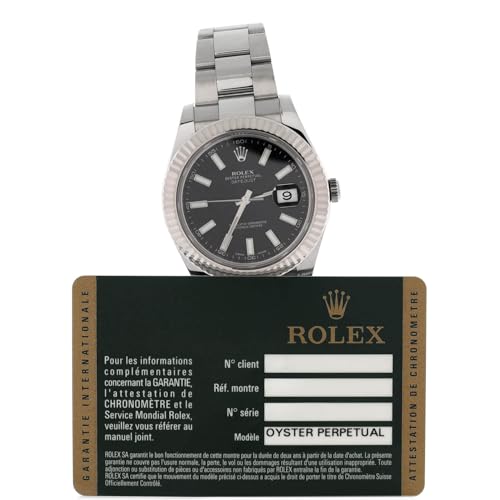 Pre-Loved Oyster Perpetual Datejust II Automatic Watch Stainless Steel and White Gold 412