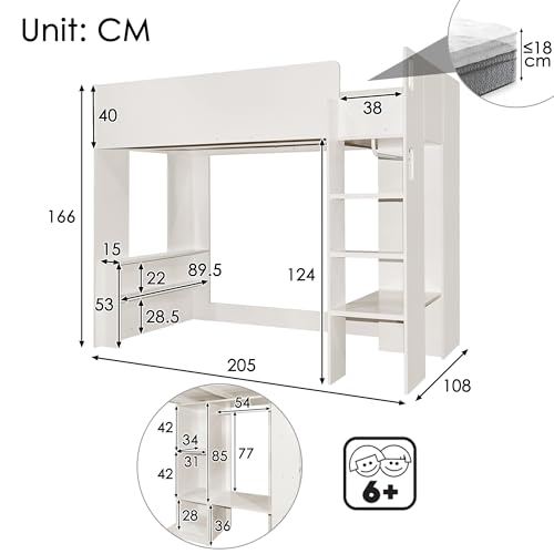 Cama de almacenamiento para adolescentes ideal para cuartos pequeños 3