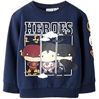 NAME IT Nmmosmus Batman Nreg Sweat BRU Wab, Azul Marino, 110