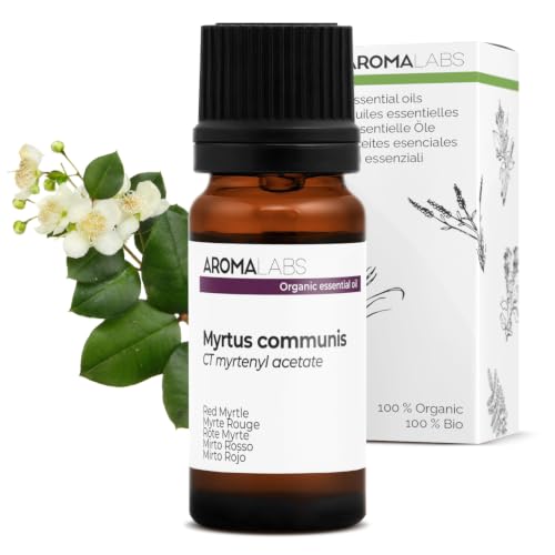 Bio - Aceite Esencial Mirto Rojo - 10ml - 100 Puro, Natural, Quimiotipado Y Certificado Ab - Aroma Labs Marca Francesa