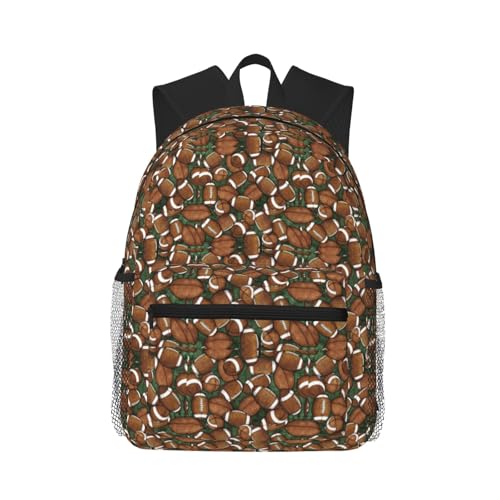 Sac à dos football vert confortable contre la fatigue du dos