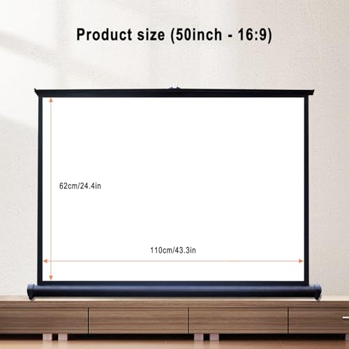 Pantalla de proyección portátil para escritorio 50 pulg 16:9 miniatura 6