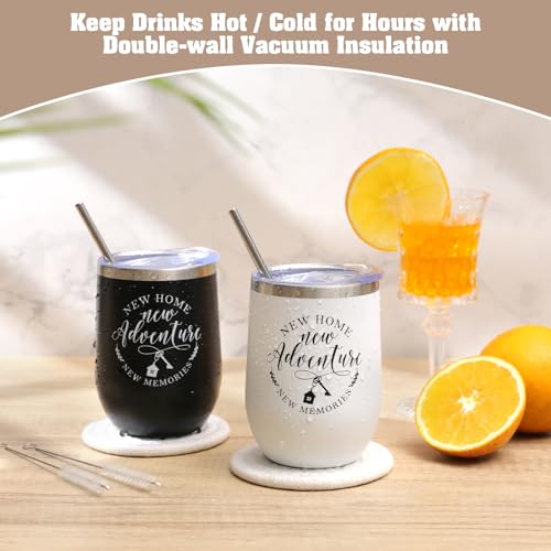 House Warming Gifts New Home, 12 Pcs Housewarming Gifts Basket for New House with Gift Box Packaging, 3D Botanical Greeting Card, Cutting Board for Couple, Closing Gifts for Home Buyers - Image 6