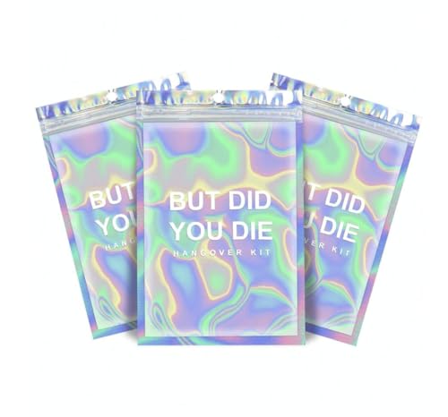 16pcs But Did You Die Holographic Hangover Kit Bags Party Favour Essentials Hen Stag Birthday Party