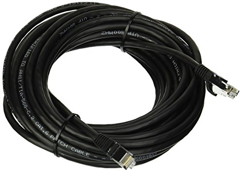 C2G 03988 Cat6 Cable - Snagless Unshielded Ethernet Network Patch Cable, Black (30 Feet, 9.14 Meters), 30 Feet/ 9.14 Meters
