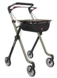 Indoor Rollator schmal mit Tablett PIXEL Leichtgewichtrollator in TOP-Qualität! Nur 54cm breit! Rollator faltbar und leicht für die Wohnung | mit hablicare® Sicherheitsreflektoren