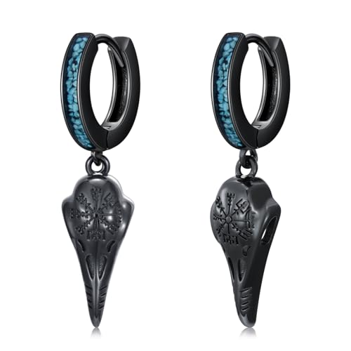 Black Dangle Drop Earrings 925 Sterling Silver Turquoise Earrings Jewelry Gifts for Women Men