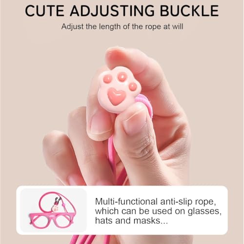 COYUN 4er Pack Brillenbänder für Kinder, Brillenband Kinder, Brillenband Sport Kinders Silikon Brillenbänder, Einstellbar Rutschfester Silikon Sonnenbrillen Band Brillen Kordel Halter(4 Farben)