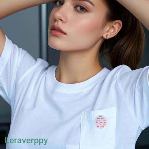 Enamel Pin,THE WORLD IS A BETTER PLACE WITH YOU IN IT Lapel Pin,Round Button Badge,Gift For Friends Partners Teens Teachers Family DIY Decor Canvas Bag Backpack Denim Jacket Shirt Accessory4