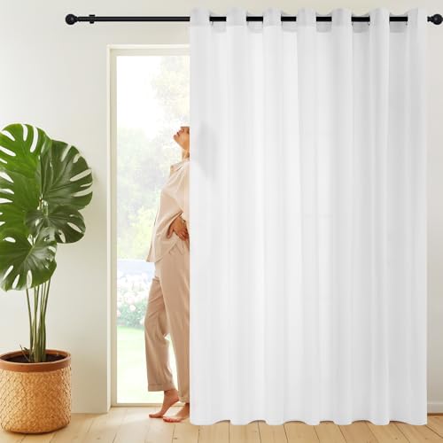 NICETOWN Non-See-Through Patio Sliding Door Sheer Curtain, W100 x L84