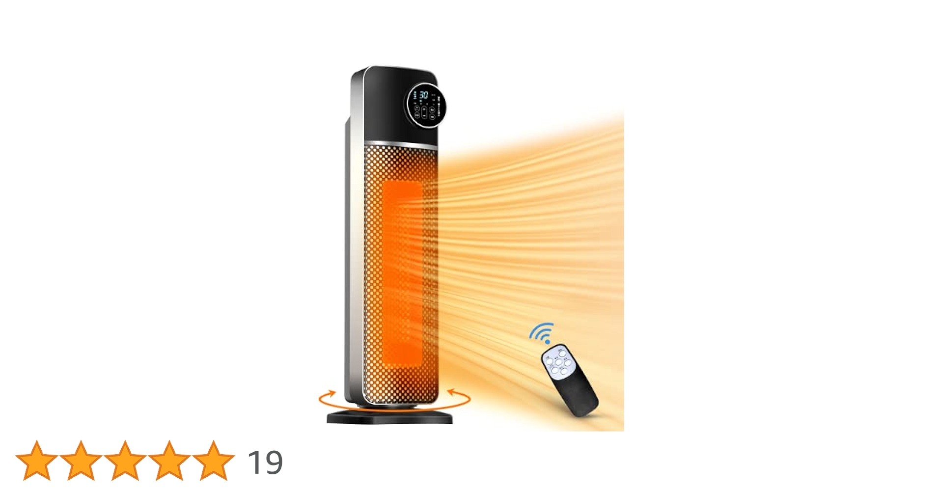 Amazon | セラミックヒーター 【2022年タワー型 1秒速暖