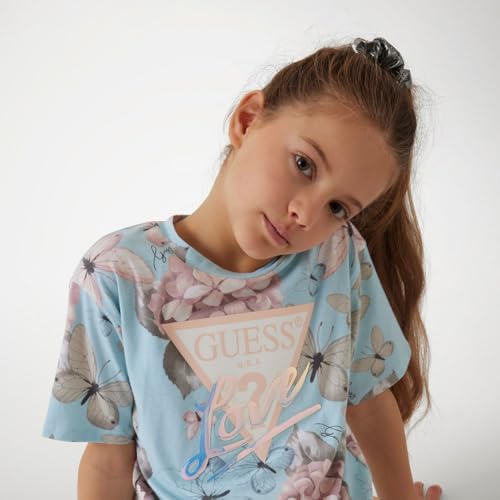 GUESS Girls' Eco Short Sleeve All Over Print T-Shirt4