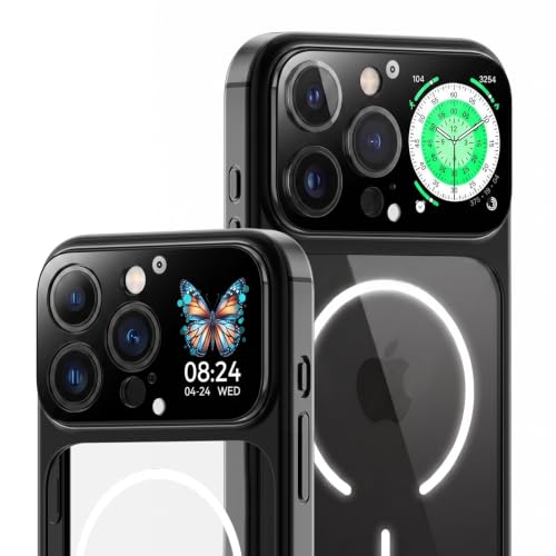 Phone Case for iPhone 16 Pro Max Smart Display for MagSafe Clear Back - image 1
