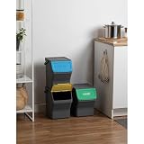 TATAY Praktyczny 3 Koszy do Segregacji Easy Waste 20 L, 35x27x36 cm