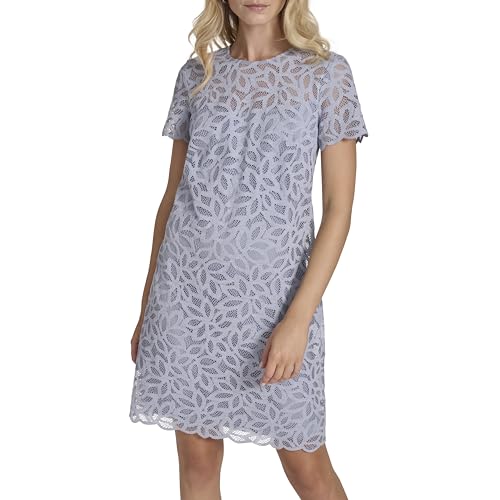 Calvin Klein Women's High Neck Lace Sheath Dress2