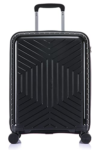 DK Luggage 20” Cabin Ryanair, EasyJet, BA, Jet 2 Hard Shell Approved Hand Luggage Polypropylene Suitcase 4 Wheel Spinner Luggage PP20 Black DK Luggage 20” Cabin Ryanair, EasyJet, BA, Jet 2 Hard Shell Approved Hand Luggage Polypropylene Suitcase 4 Wheel Spinner Luggage PP20 Black