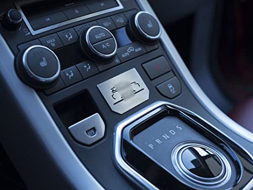 Emblema de acero inoxidable para Evoque 2011-2018, placa interior de metal cepillado