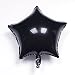 ZOOYOO Star Shape Foil Mylar Balloons 18 Inch Black Star Balloons 24pcs