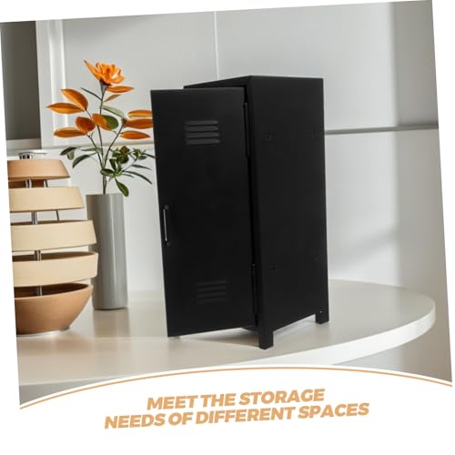 Armoire de rangement de bureau verrouillable NUOBESTY en métal noir - 5