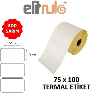 Barkod Etiketi 75x100 Termal - 500 Adet