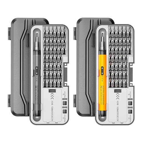 Destornillador eléctrico – Destornillador eléctrico de precisión, bolígrafo portátil USB, multifuncional 46 en 1 juego de herramientas de reparación | Rendimiento de par para dispositivos electrónicos