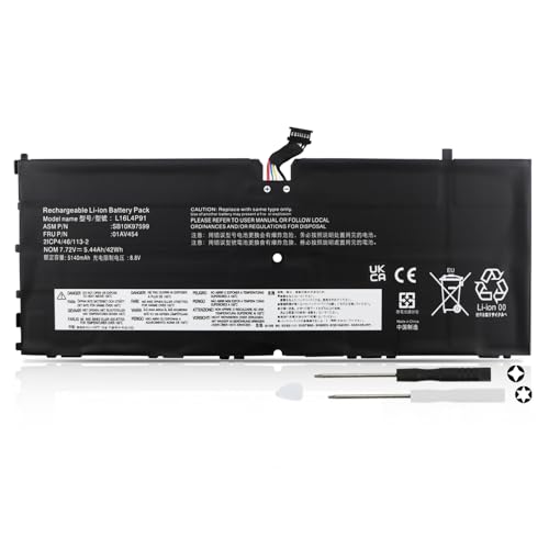 K KYUER 42Wh L16L4P91 01AV454 Laptop Batería para Le-Novo ThinkPad X1 Tablet G3 Gen 3...