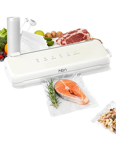 HBN Vacuum Sealer Compact Food Vacuum Sealer Machine Automatic Kitchen