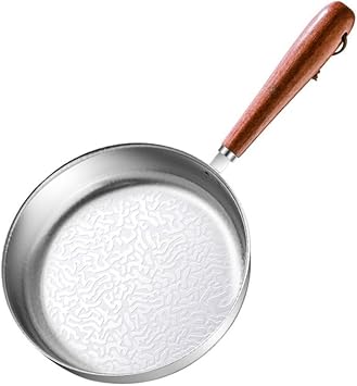 Nonstick Small Frying Pans Stainless Steels Flat Bottom Pans Cooking Pots Kitchen Skillets Cookware Easy to Clean 16CM