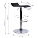 Dibea BC00875, Taburete de Bar (2X) PU, Cromo, Giratorio de 360°,Variante 4...