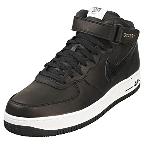 NIKE AIR Force 1 07 MID Scarpe da ginnastica da uomo, Nero e bianco, 36.5 EU