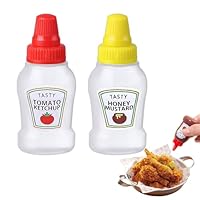 Sûr et sécurisé : votre stockage alimentaire en toute sécurité avec ces mini bouteilles à condiments fabriquées en matériaux PE et PP solides durables et fiables. Conservation améliorée : dotées d'un couvercle étanche et d'un couvercle hermétique, ce...