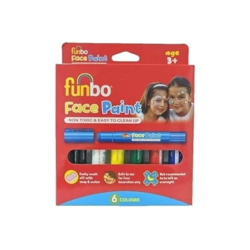 Funbo Face Paint Neon Color Sticks 6-Pack 6 g Multicolor