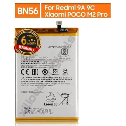 Image of BN56 Battery for Redmi 9A / 9C /Poco M2 Pro Battery with 6 Month Warranty** (B147)