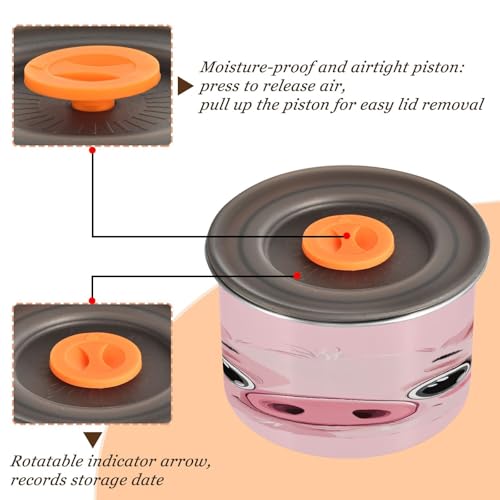 Contenedor de café al vacío sin aire 30oz acero inoxidable miniatura 4