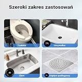Wiltec Ciśnieniowy przepychacz do rur z manometrem i różnymi końcówkami i akcesoriami, udrażniacz do wc, odpływu liniowego, zlewu, toalety i rur