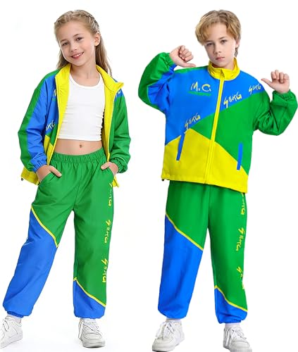 Veste et pantalon de sport rétro de qualité pour enfant amateur de hip-hop