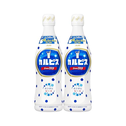 【みのる商事】アサヒ カルピス 原液 濃縮タイプ 470ml, 2本|5倍希釈で約15杯(1杯150ml目安)|牛乳割り・炭酸水割り・お湯割り・ラッシー風・シャーベット|乳酸菌飲料( 希釈用/業務用 )