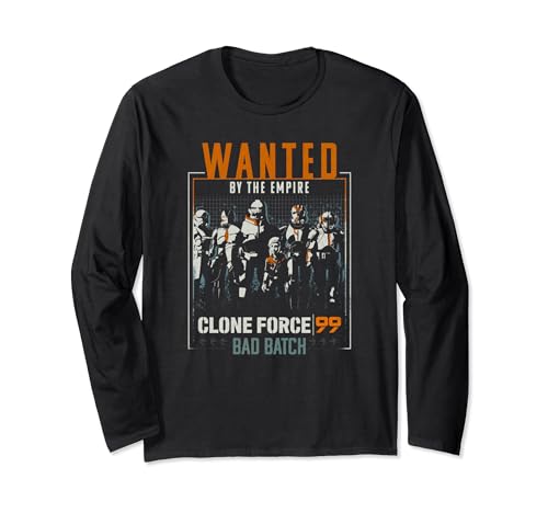 Star Wars The Bad Batch t-shirt manches longues coton imprimé clone shot