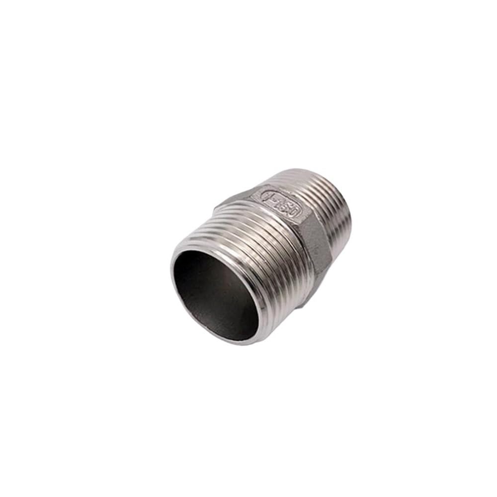 Conector de acoplamiento unión for tubería fundición agua, rosca macho NPT 1/8'' a 2'', acero inoxidable 304, DN6 a DN50(2")