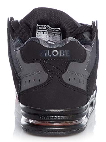 Image of Globe Men's Sabre Skateboarding Shoes, Black Black Night Red 10982, 14 US