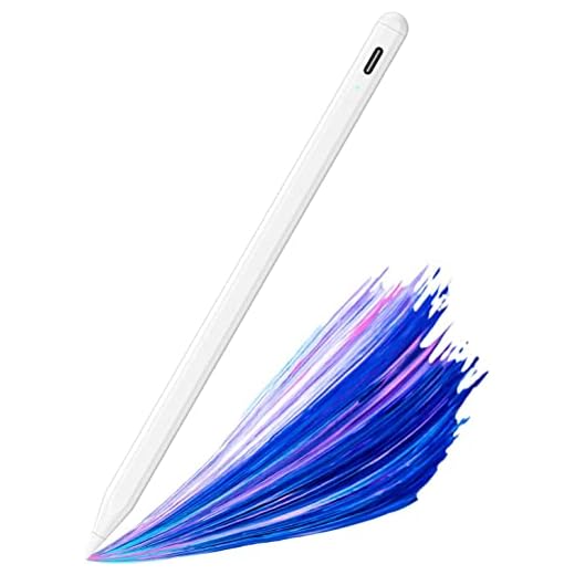Stylus Pen for Touch Screens, Digital Pen Active Pencil Fine Point Compatible with iPhone iPad and Other Tablets (White)