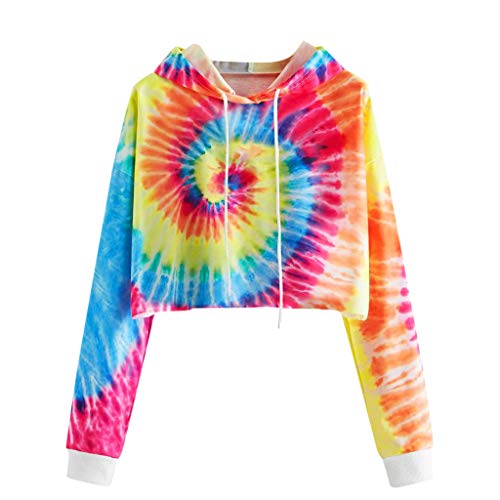 patchwork tie dye hooded sweatshirt