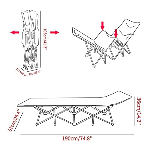 Feldbett Nukdey klappbar für Camping und Outdoor-Aktivitäten