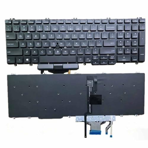For DELL Latitude 5500 5501 5510 Precision3500 3540 3501�C�������p�m�[�g�p�\�R�� �L�[�{�[�h�p��o�b�N���C�g